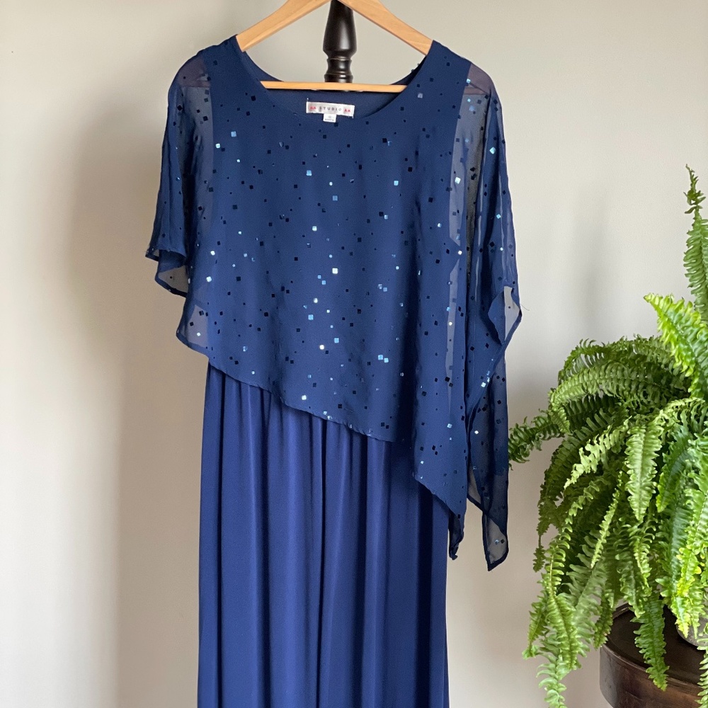 AA Studio Navy Dress 10